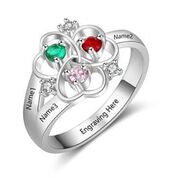 CRI103643 - Personalized 925 Sterling Silver CZ Ring