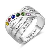 CRI103677 - 925 Sterling Silver Personalized Ring