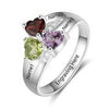 personalized birthstones ring