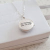 CNE103624 - Personalized Photo Tree Locket Necklace, 925 Sterling Silver