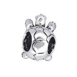 Turtle silver european charm bead