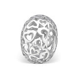 Sterling silver hearts bead European charm online store in South Africa