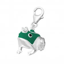 silver frog charm