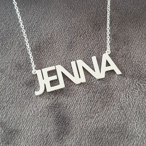 CNE107497 - 925 Sterling Silver Name Necklace, Capital Letters