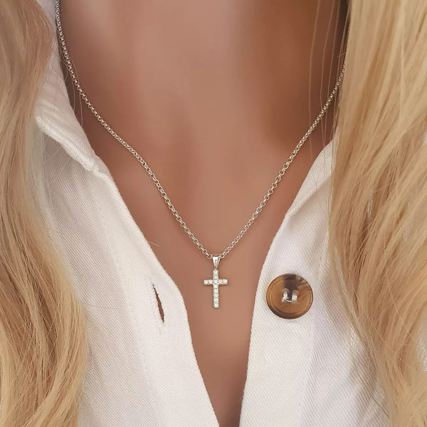 Silver Cross Necklace Charis Jewelry SA