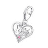 C582 - 925 Sterling Silver Special Sister Charm, Clear CZ