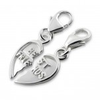 C225- 925 Sterling Silver Best Friends Charms Set of 2