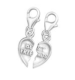 Sterling Silver Best Friends Charms for Charm Bracelets