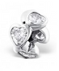sterling silver clear heart European charm bead South Africa