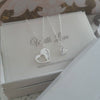 Sterling silver mother and daughter necklace set online