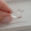 Sterling silver rope ring