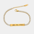 ISABELLA PERSONALISED GOLD CZ TENNIS BRACELET (READY IN 3 DAYS)