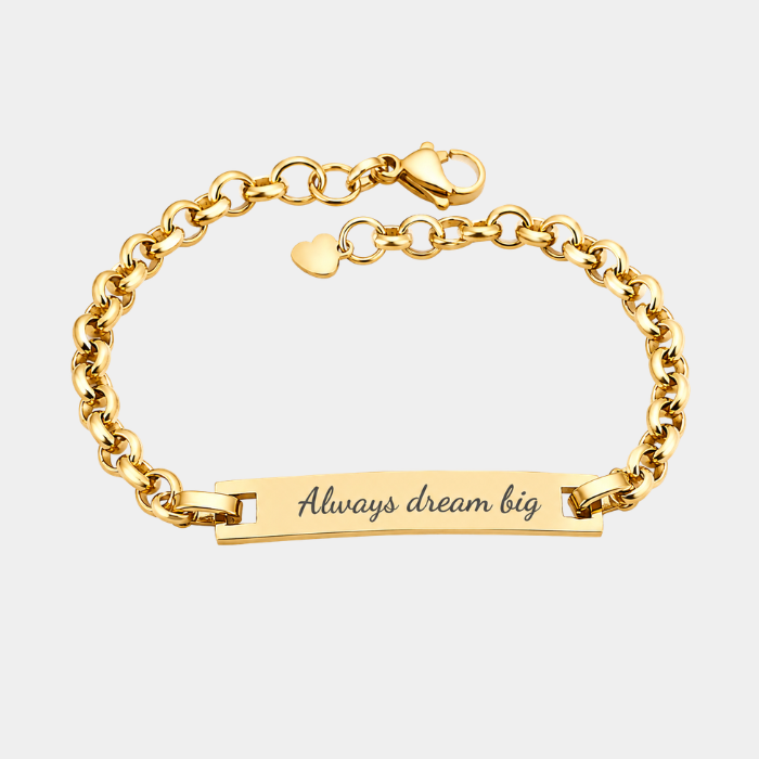ELLA PERSONALISED GOLD BRACELET (READY IN 3 DAYS)