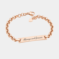 ELLA PERSONALISED ROSE GOLD BRACELET (READY IN 3 DAYS)