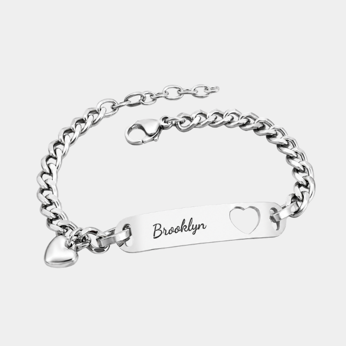 ARABELLA PERSONALISED SILVER BRACELET (READY IN 3 DAYS)