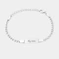 CAITLIN PERSONALISED ID SILVER BRACELET (READY IN 3 DAYS)