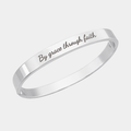 KIERA PERSONALISED SILVER BANGLE (READY IN 3 DAYS)