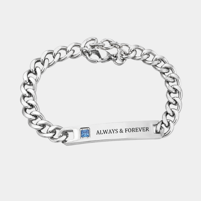 GIOVANNI PERSONALISED MENS CZ BRACELET (READY IN 3 DAYS)
