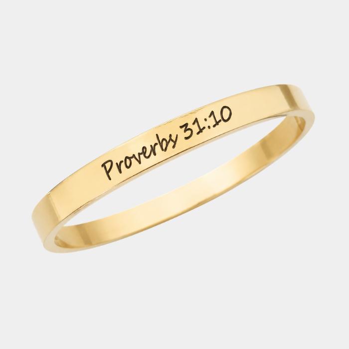 KIERA PERSONALISED GOLD BANGLE (READY IN 3 DAYS)