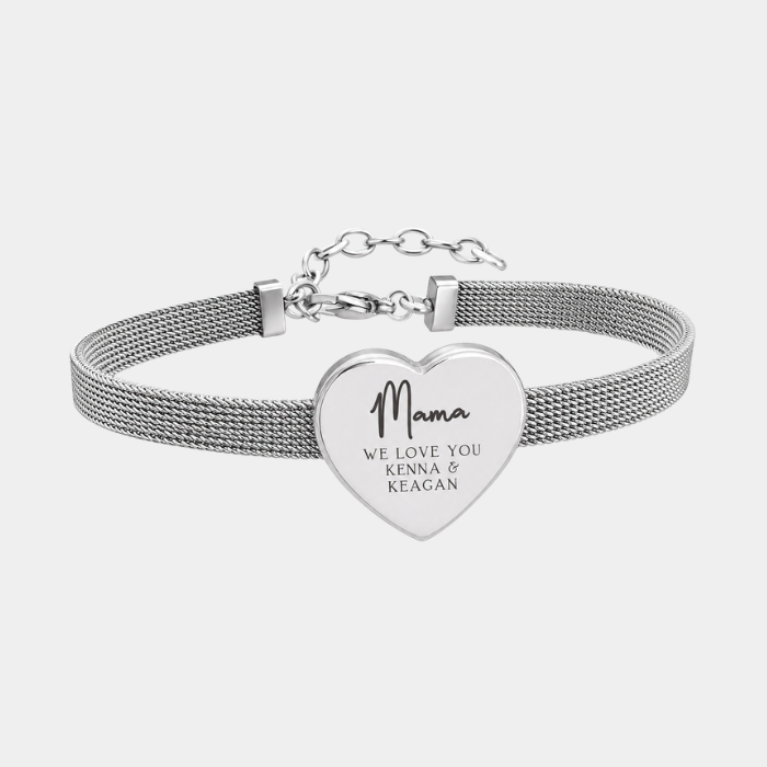 HEARTLEIGH PERSONALISED SILVER BRACELET (READY IN 3 DAYS)