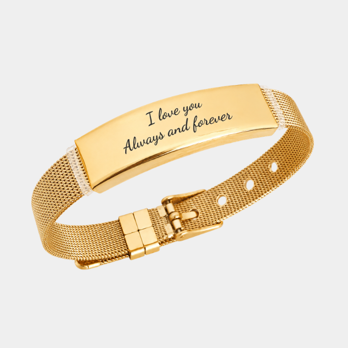ZANNALEE PERSONALISED GOLD BRACELET (READY IN 3 DAYS)