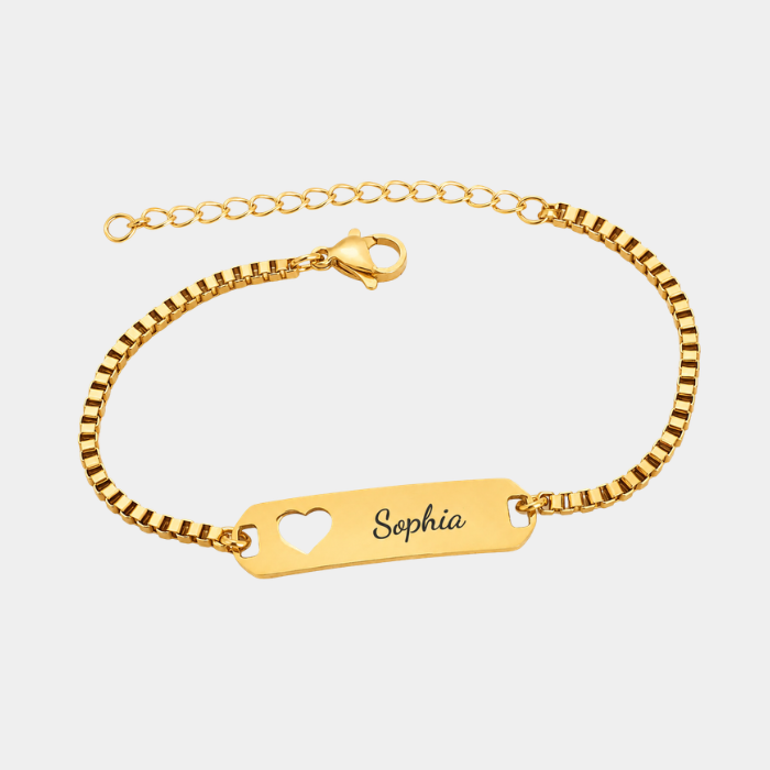 SOPHIA PERSONALISED GOLD BRACELET (READY IN 3 DAYS)