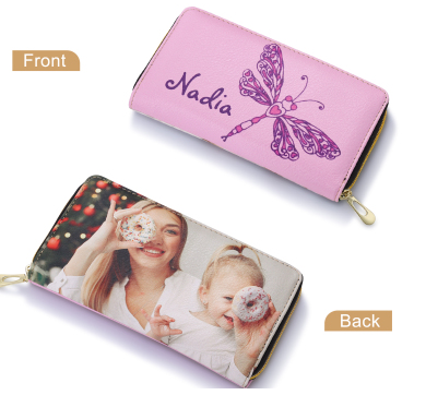 CWA100563 - Personalized Photo Wallet with Dragon Fly