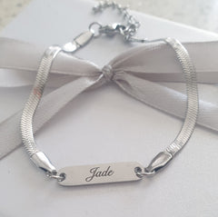 NEW ARRIVAL Wendy Personalized Pivot Bar Bracelet Stainless Steel (READY IN 3 DAYS!)