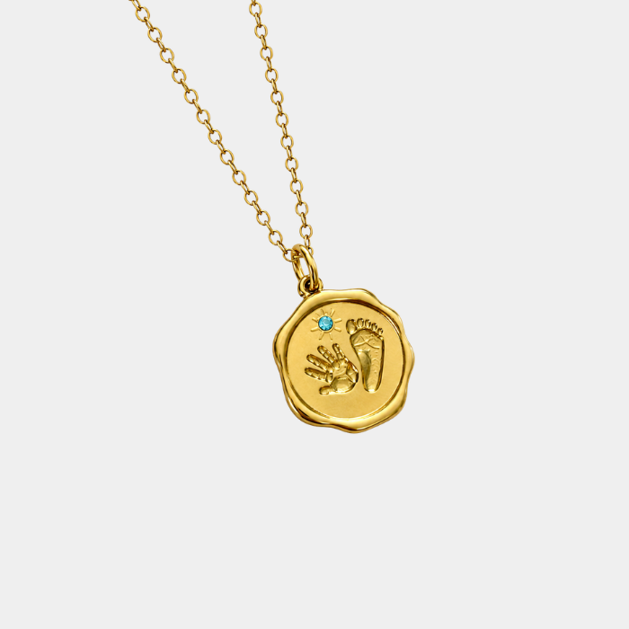 PERSONALISED HAND AND FOOTPRINT NECKLACE (READY IN 3 DAYS)