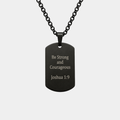 GIDEON CUSTOM ENGRAVED MEN'S DOG TAG CHAIN (READY IN 3 DAYS)