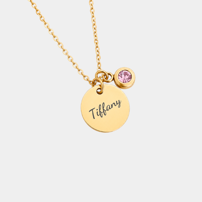 LAMIA GOLD PERSONALISED BIRTHSTONE NECKLACE (READY IN 3 DAYS)