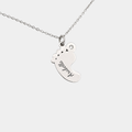 MAMIA SILVER PERSONALISED BABY FOOT NECKLACE (READY IN 3 DAYS)