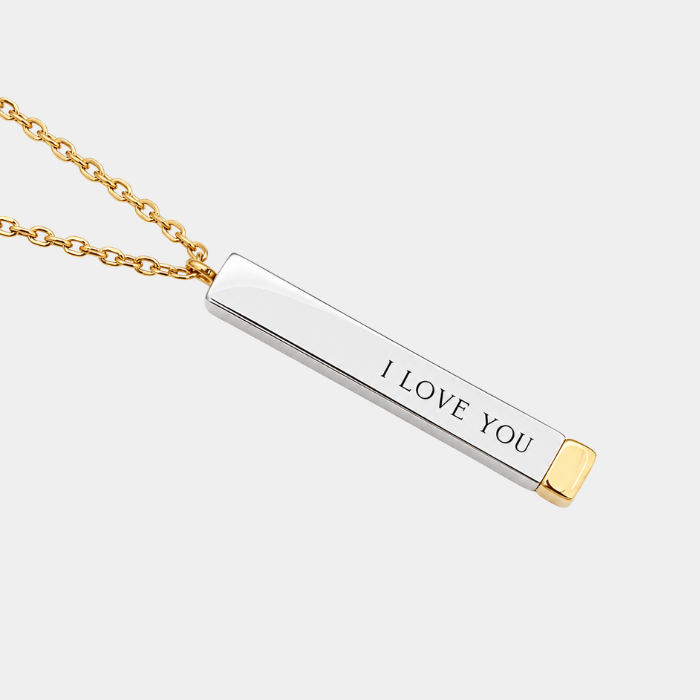 CHANEL GOLD AND SILVER PERSONALISED NECKLACE (READY IN 3 DAYS)