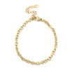 Love Story Starter Bracelet, Gold Stainless Steel, Adjustable Size