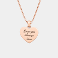 AMORE ROSE GOLD PERSONALISED NECKLACE (READY IN 3 DAYS)