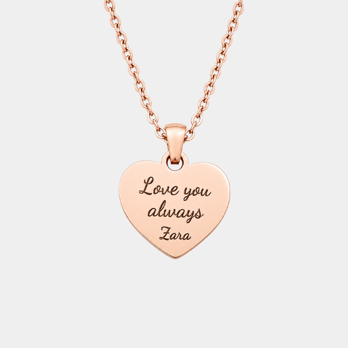 AMORE ROSE GOLD PERSONALISED NECKLACE (READY IN 3 DAYS)