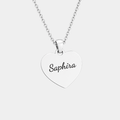 AMORE SILVER PERSONALISED NECKLACE (READY IN 3 DAYS)