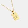 EVELYN GOLD MINI TAG PERSONALISED NECKLACE (READY IN 3 DAYS)