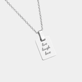 EVELYN MINI TAG SILVER PERSONALISED NECKLACE (READY IN 3 DAYS)
