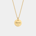GEMMA GOLD PERSONALISED NECKLACE (READY IN 3 DAYS)