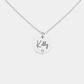 GEMMA SILVER PERSONALISED NECKLACE (READY IN 3 DAYS)