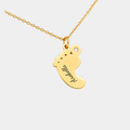 MAMIA GOLD PERSONALISED BABY FOOT NECKLACE (READY IN 3 DAYS)