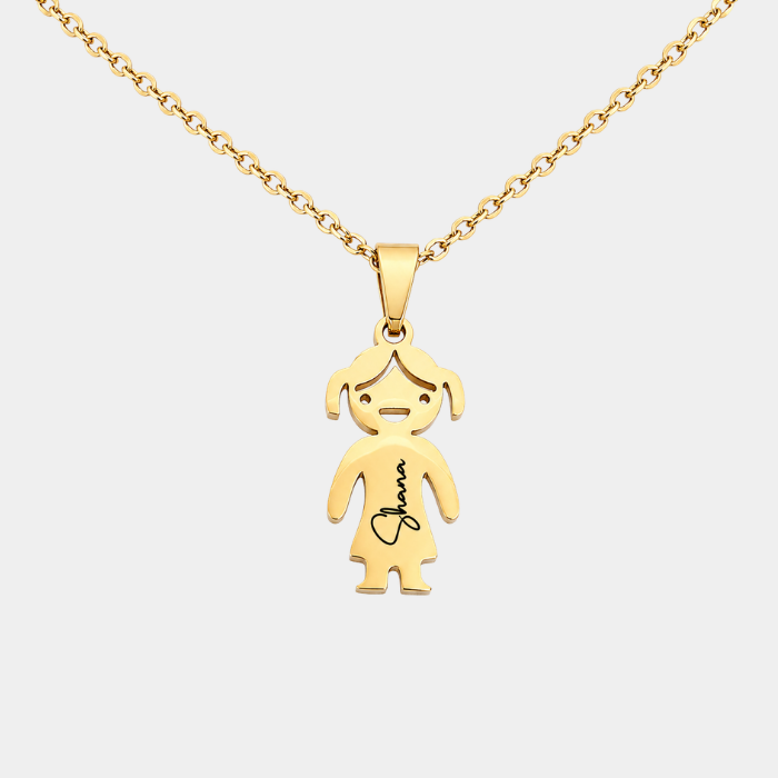 MIA PERSONALISED GIRL OR BOY PENDANT NECKLACE (READY IN 3 DAYS)
