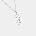 MAYA PERSONALISED GIRL SILVER NECKLACE (READY IN 3 DAYS)