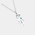 PERSONALISED SILVER BOY NECKLACE (READY IN 3 DAYS)