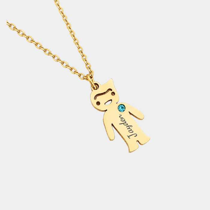 PERSONALISED GOLD BOY NECKLACE (READY IN 3 DAYS)