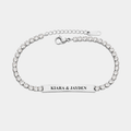 ISABELLA PERSONALISED SILVER CZ TENNIS BRACELET (READY IN 3 DAYS)