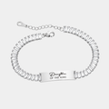 KETURAH SILVER PERSONALISED CZ BRACELET (READY IN 3 DAYS)