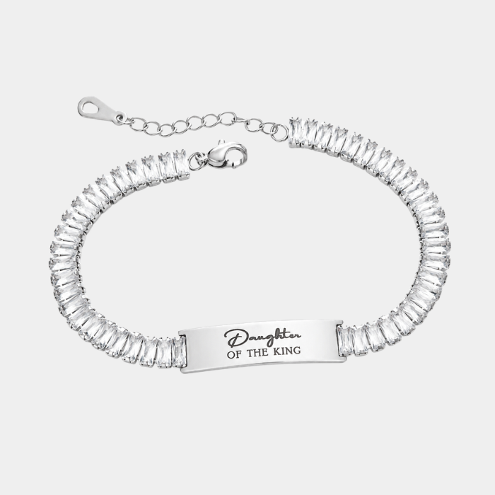 KETURAH SILVER PERSONALISED CZ BRACELET (READY IN 3 DAYS)