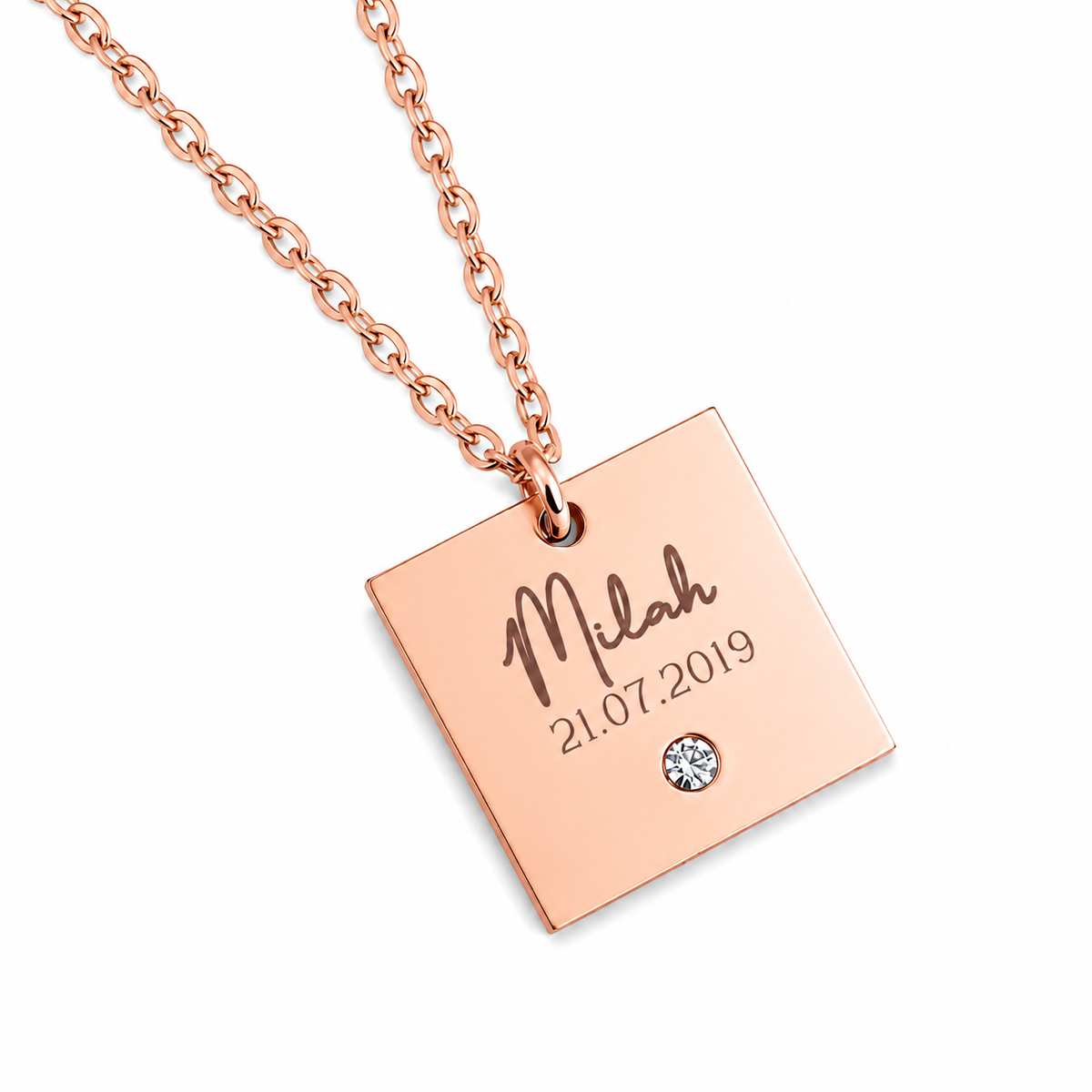STELLA ROSE GOLD PERSONALISED NECKLACE (READY IN 3 DAYS)